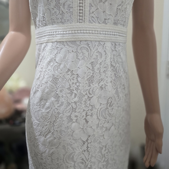 Monsoon Ivory Lace Dress - Picture 5 of 9